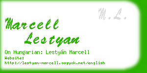 marcell lestyan business card